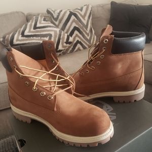 Timberland Boots.  Rusty Wheat color and size 10 men Brand New